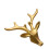 Vintage Brass Deer Head Cabinet Handles Drawer Pulls Solid Brass Rustic Accent for Dresser and Kitchen 1