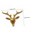 Vintage Brass Deer Head Cabinet Handles Drawer Pulls Solid Brass Rustic Accent for Dresser and Kitchen 2