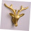 Vintage Brass Deer Head Cabinet Handles Drawer Pulls Solid Brass Rustic Accent for Dresser and Kitchen 5