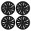 4Pcs Glossy Black Hub Cover 19-Inch for Model Y 2