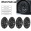 4Pcs Glossy Black Hub Cover 19-Inch for Model Y 4