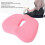 Memory Foam Orthopedic Seat Cushion Pink 30x40x7cm 3