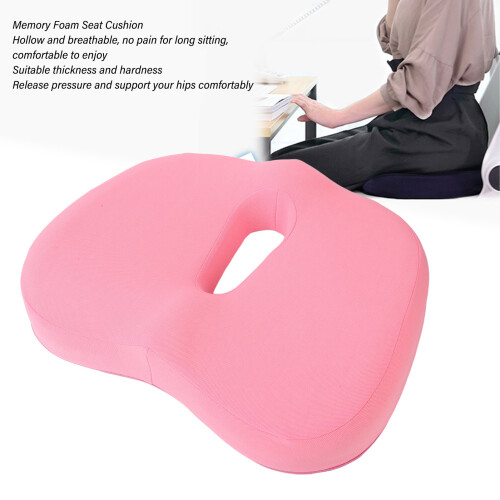 Memory Foam Orthopedic Seat Cushion Pink 30x40x7cm 2