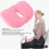 Memory Foam Orthopedic Seat Cushion Pink 30x40x7cm 4
