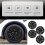 4Pcs Glossy Black Hub Cover 19-Inch for Model Y 7