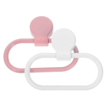 2pcs Adhesive Towel Holder for Bathroom and Kitchen, NoDrill SpaceSaving Wall Mounted Towel Ring