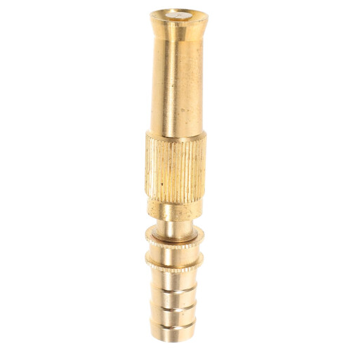 Solid Brass Adjustable Garden Hose Nozzle with Instant Pressure Control, Heavy Duty Twist Spray Head