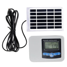 Automatic Irrigation Timer with Dual Pump Solar Watering System, Dual Power Charging and Smart Control