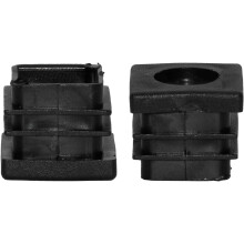 16 Pcs M8 Furniture Leveling Feet Adjustable Tube Inserts 32mm Round End Caps for Chairs Tables Floor Protection Black
