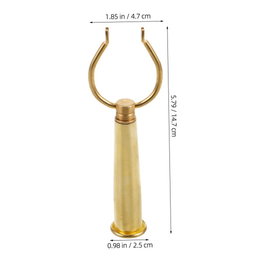 Copper Picture Hanging Hook with Classic Finish, Extendable Clothes Pole Hanger for Secure Support 1