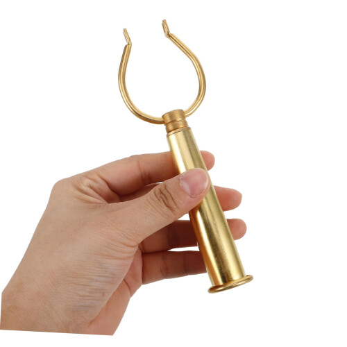 Copper Picture Hanging Hook with Classic Finish, Extendable Clothes Pole Hanger for Secure Support 2
