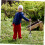Adjustable Metal Leaf Rake with Telescopic Handle for Lawns, Ergonomic Grip, Durable Head 5