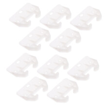 10 Pack Plastic Drawer Slide Glides Replacement for Cabinets and Dressers White Durable Design