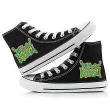 (37) Singer Billie Elish's breathable high-top canvas shoes for couples and teenagers.