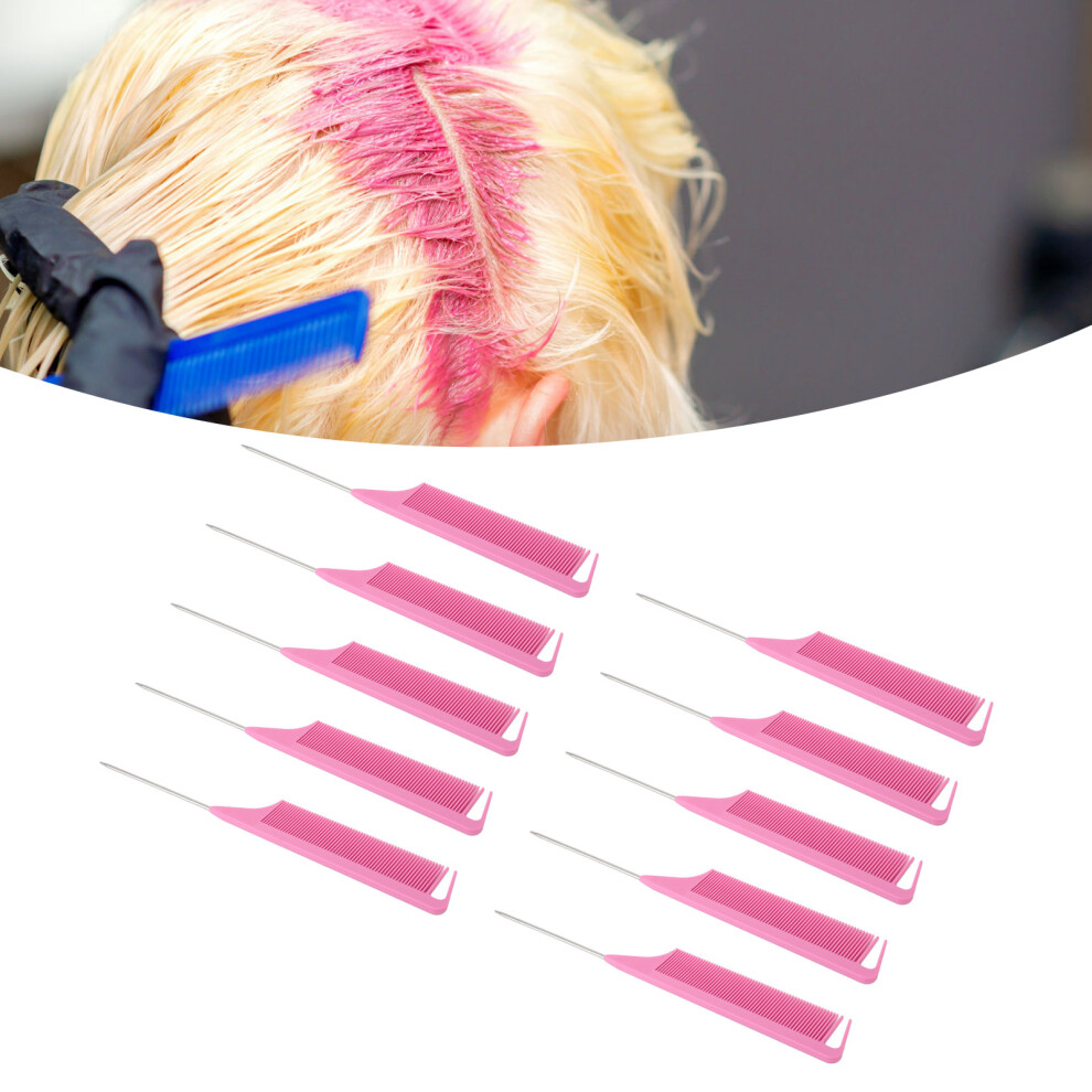 Unisex 10Pcs Rat Tail Combs, Fine Teeth, Anti-Static