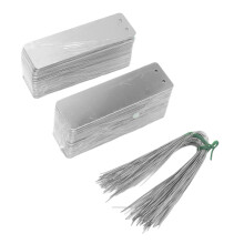 Heavy Duty Aluminum Garden Labels 100pcs Double Sided Write On Metal Plant Tags