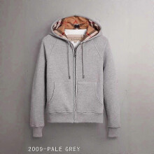 (M, Silver Gray) High Quality Original Single Hoodie British Style Hooded Men's Women's Pullover Women's Jacket Full Cardigan Zipper Coat