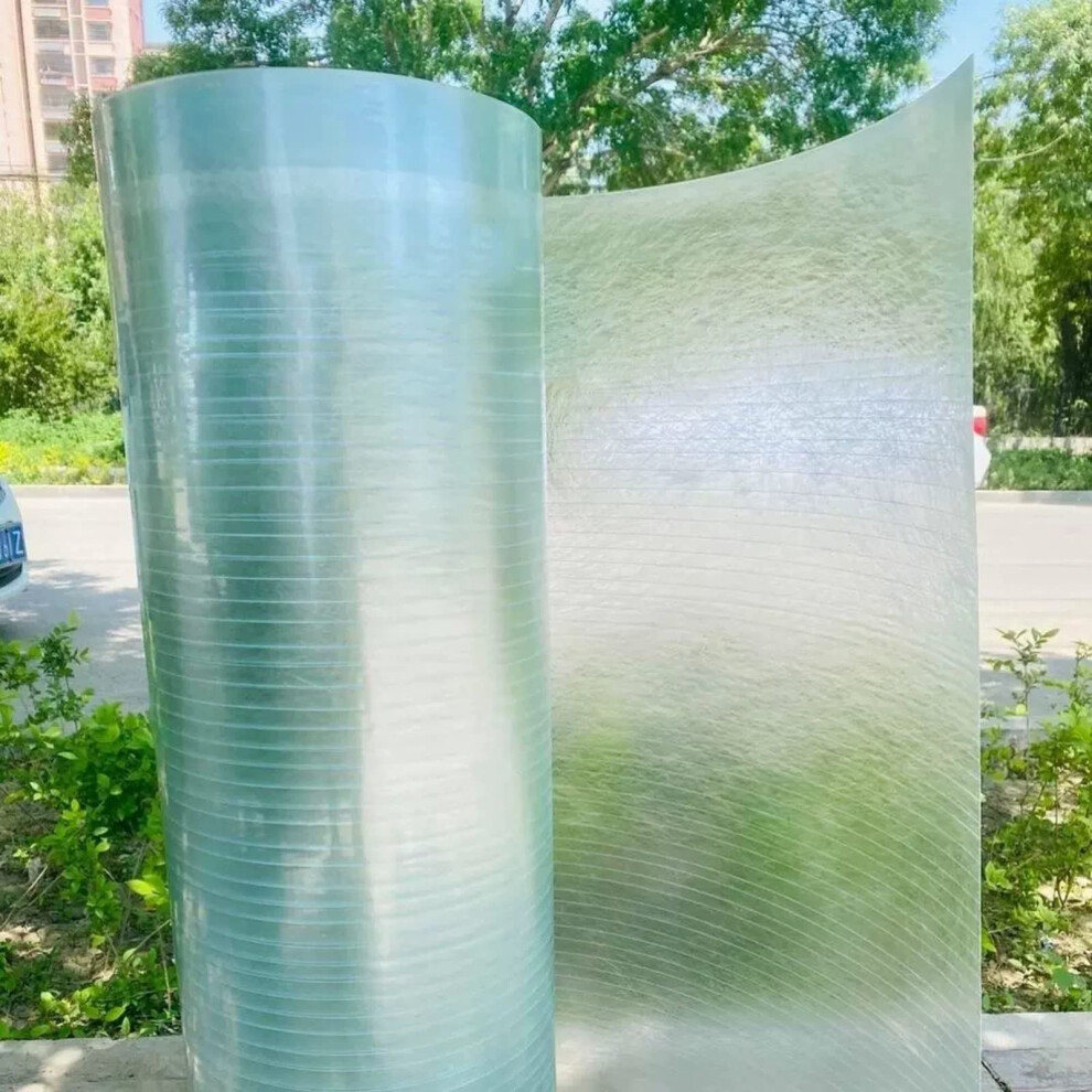 Clear Roof Sheet 1Mm Transparent Fiberglass Panel Weatherproof ImpactâResistant Frp Roofing Sheet For Greenhouse Cold Frame 1.2X1m 9073542011842