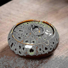 (green) Ashtray With Lid, Cigarette Ceramic Ashtray, Outdoor Windproof Ashtray Indoor