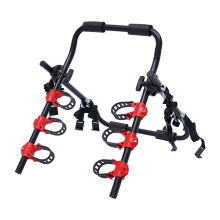 Foldable Trunk Bike Rack for 3 Bicycles, Heavy Duty Rear Mount Car Bike Rack for SUV Sedan
