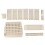 Deskside 6-Tier Cream Capacity 28.3x14.6x3.9 in 2