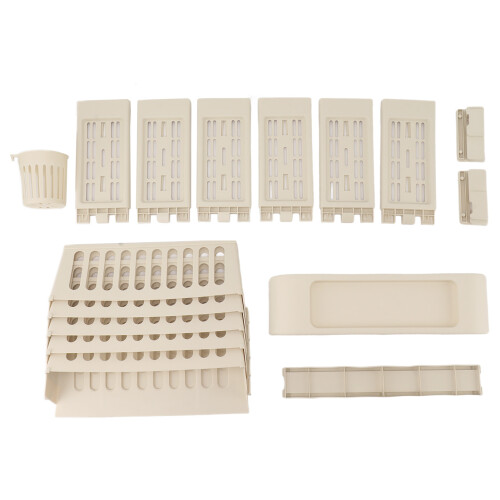 Deskside 6-Tier Cream Capacity 28.3x14.6x3.9 in 1