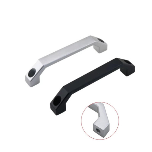Aluminum Drawer Pull Handle 100mm Black UShaped Cabinet Handle Modern Minimalist Durable Design 1