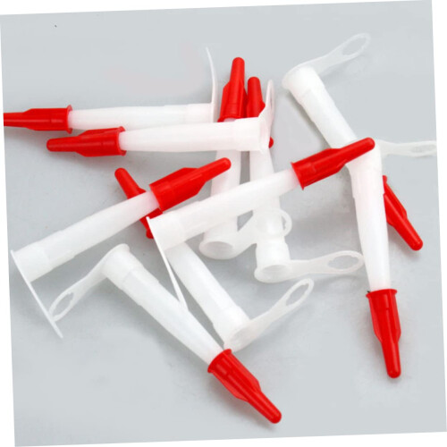 10Pcs Replaceable Caulk Nozzle Tips with LeakProof Caps, Durable Sealant Applicator for DIY Home 1