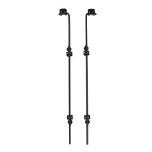 36 Inch Cane Bolt Heavy-Duty Drop Rod for Gate, Alloy Steel Heavy Duty Gate Latch for Wood Metal Gates or Double Doors Fence Applications, 2 Pack