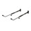 Foldable Aluminum Surfboard Rack with EVA Padding, Telescopic Adjustable Wall Mount for Garage Storage 1