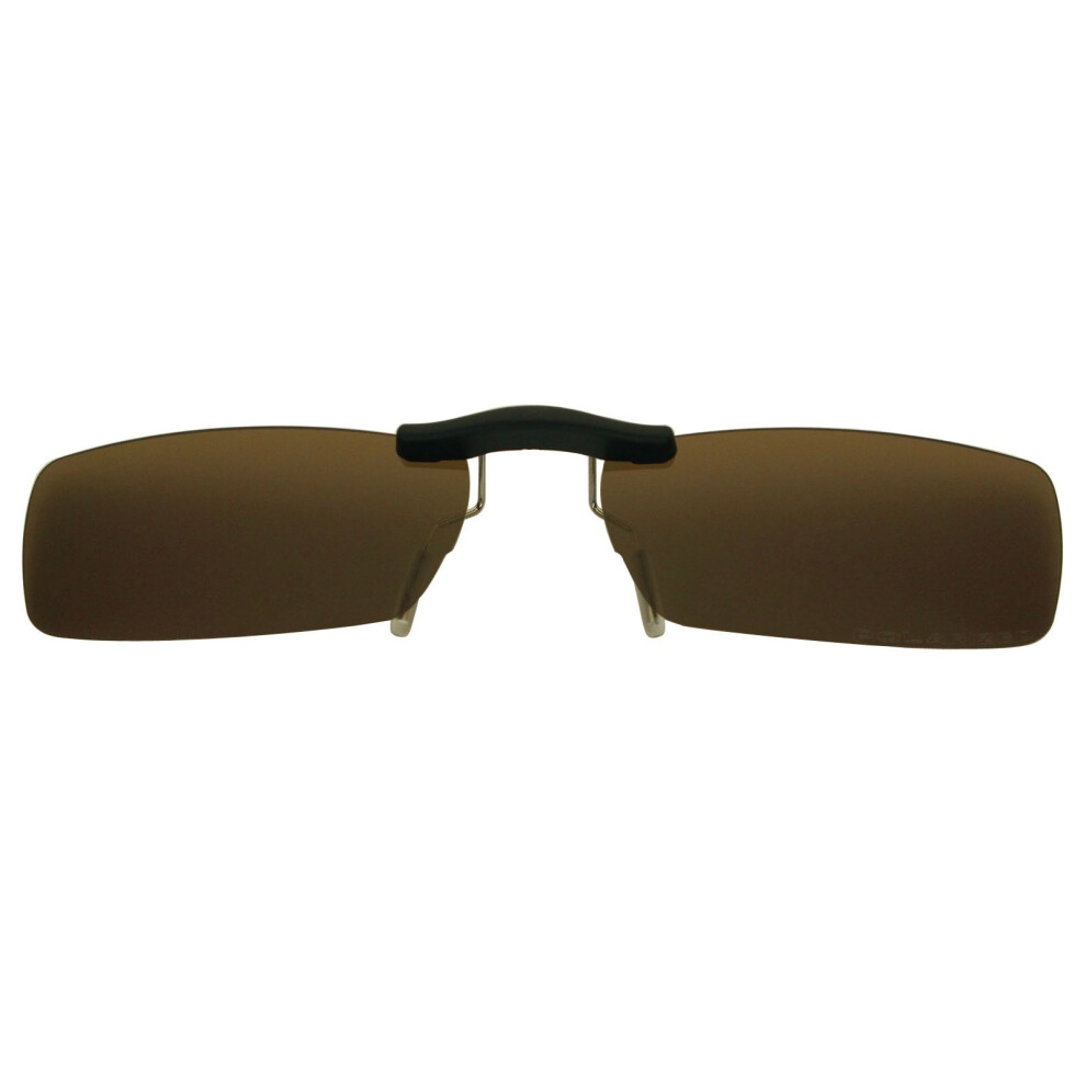Brown Polarized Clipon Sunglasses For Rayban Rb6182 53X17 Uv Protection Glare Reduction Lenses