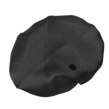 Black Drink Cover with Straw Hole and Elastic Band Reusable Fabric Cup Cover