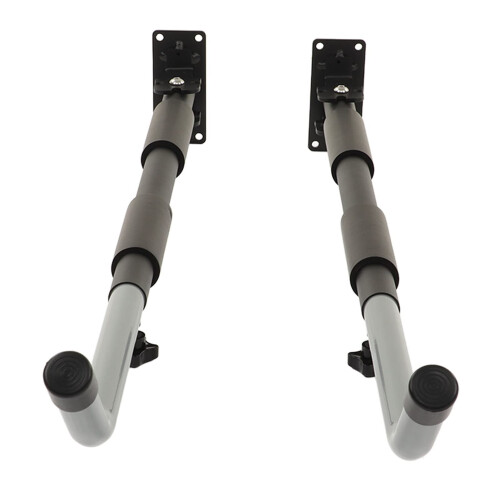 Foldable Aluminum Surfboard Rack with EVA Padding, Telescopic Adjustable Wall Mount for Garage Storage 2