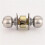 Stainless Steel Door Handle Lock Set with Privacy Lock Function for Bedroom and Bathroom, Includes Keys 2