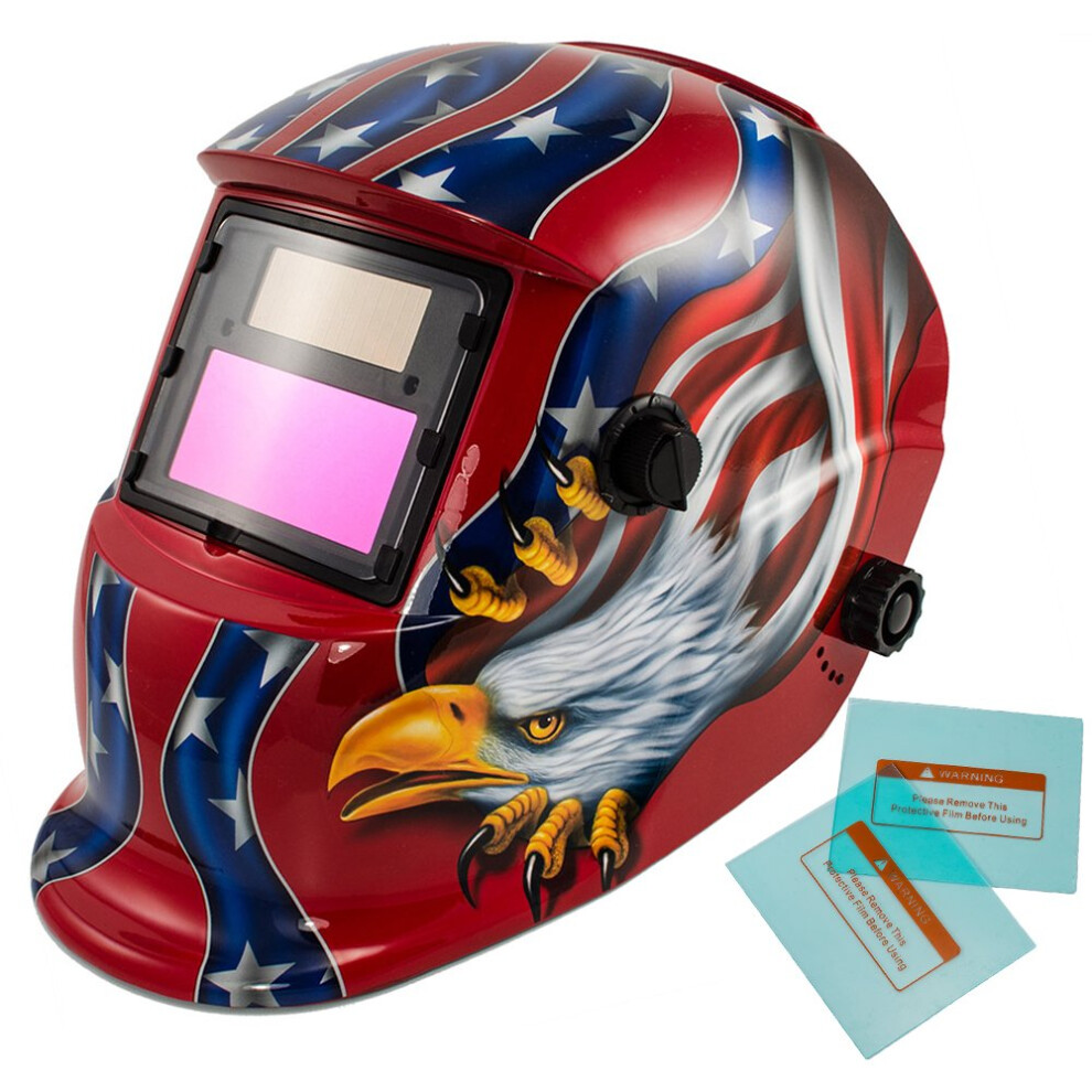 Auto Darkening Welding Helmet Solar Powered With Wide Shade Range 4/59/913 Grinding Feature Uv Ir Protection 9771547868750