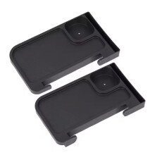 2Piece Folding Camping Chair Tray with Cup Holder, Lightweight Side Storage Table for Outdoor Use