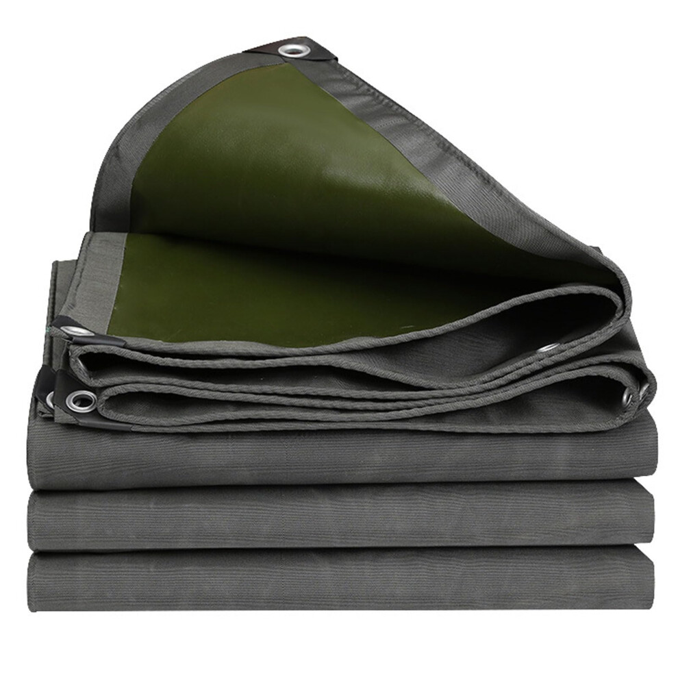 Heavy Duty Canvas Tarp 1.5X4m Waterproof Tarpaulin With Grommets Tearresistant Uv Shield For Outdoor Camping Boat 9771547868583