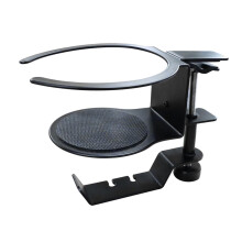 Headphone Hook 360 Rotatable Under Desk Headphone Holder Clip On Design SpaceSaving ScratchProof