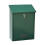 Green Wall Mounted Lockable Mailbox 44.5cm Durable Iron Large Capacity Post Box for Home and Office 1