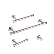 Brushed Stainless Steel Bathroom Hardware Set, RustResistant Modern Brushed Finish 4 Piece Wall Mounted Accessories