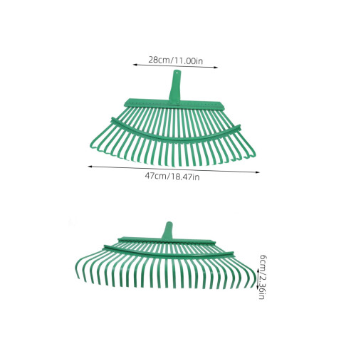 Durable Steel Leaf Rake Head Replacement for Garden and Lawn Cleanup Lightweight Wide Coverage 1