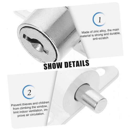 Sliding Window Lock with Key, Childproof Safety and Adjustable Ventilation Control for Home Security 1