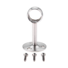Stainless Steel Wardrobe Rail Support Bracket 19mm AntiSag RustResistant Closet Rod Holder