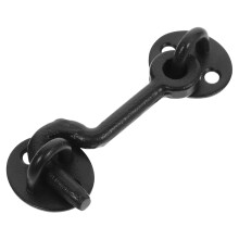 Heavy Duty Hook and Eye Latch for Garage Doors, Barns and Bathrooms – Secure Locking Metal Window Hook