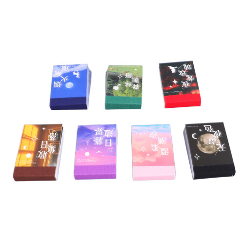7 Sets 350 Sheets Vintage Sticker Book Colorfast