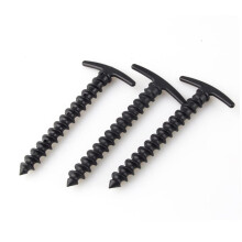 10pcs Nylon Tent Pegs with Secure Spiral Grip, Lightweight Durable Stakes for Camping, Beach and Grassland
