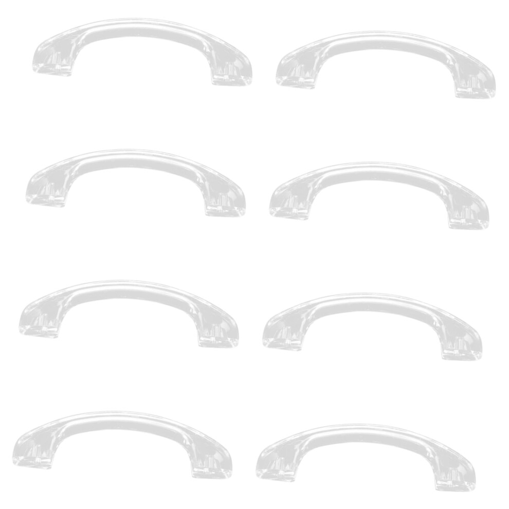 8Pcs Acrylic Arc Cabinet Handles Modern Drawer Pulls For Kitchen Wardrobe Furniture 9771547868996