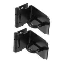 2pcs Stainless Steel Door Latch Lock 90 Degree Heavy Duty Padlock Hasp for Gate Cabinet Security