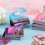7 Sets 350 Sheets Vintage Sticker Book Colorfast 8
