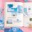 7 Sets 350 Sheets Vintage Sticker Book Colorfast 16